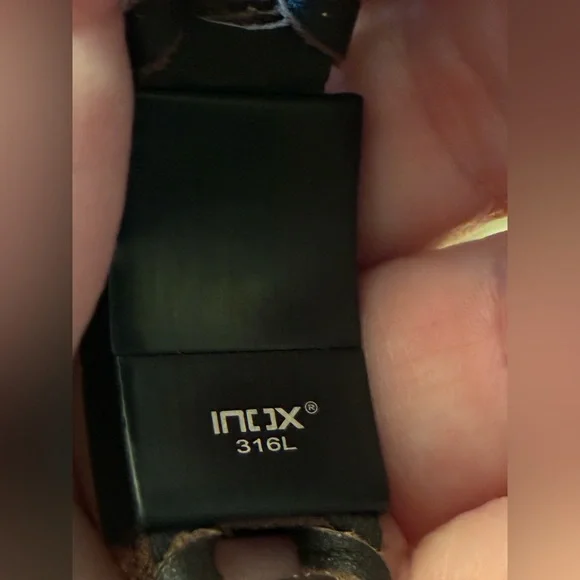 Handcrafted Brown Woven Leather and Stainless Steel Bracelet - Picture 5 of 6